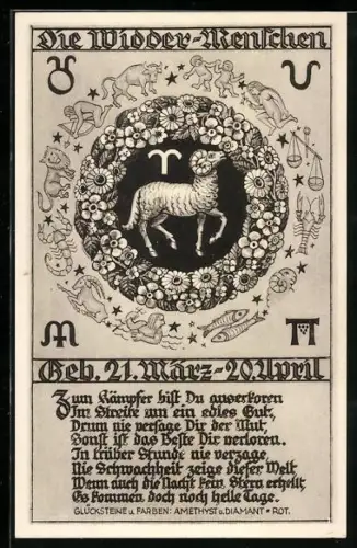 AK Charakterisierende Eigenschaften des Sternzeichens Widder