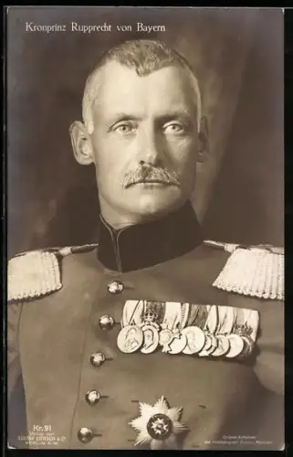 AK Kronprinz Rupprecht von Bayern im Porträt