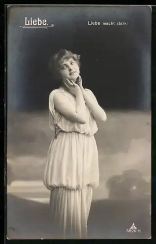 AK Liebe, Verträumte junge Frau