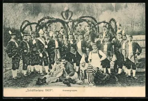 AK Kronengruppe, Schäfflertanz 1903