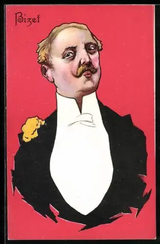 Künstler-AK Besucher einer Oper von Bizet