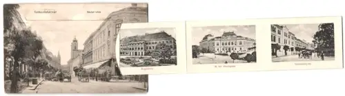 Leporello-AK Székesfehérvár, Nádor-utca, Synagoge