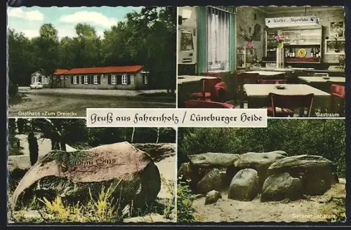 AK Fahrenholz /Lüneburger Heide, Gasthaus Zum Dreieck, Inh. Heinz Richter, Siebensteinhäuser