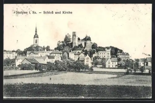 AK Stolpen i. Sa., Schloss und Kirche