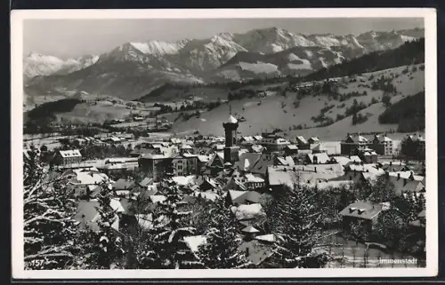 AK Immenstadt /Allgäu, Winteransicht des Ortes
