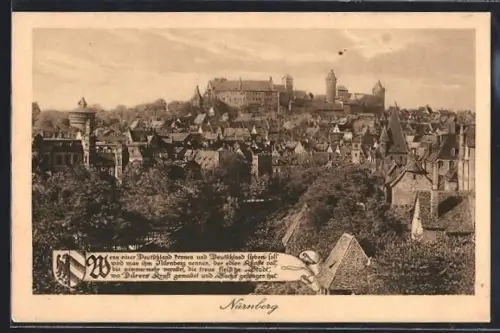 AK Nürnberg, Blick auf den Ort