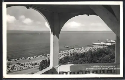 AK Kühlungsborn, Durchblick auf Strand und Bäder