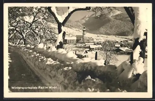 AK Reit im Winkl, Ortsansicht im Schnee