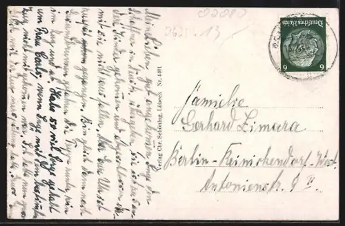 AK Neustrelitz, Partie im Schlossgarten