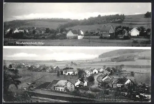 AK Neuheilenbach /Eifel, Ortsansicht, Dorfpanorama