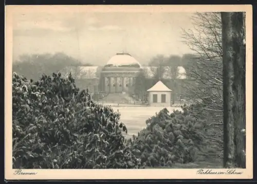 AK Bremen, Parkhaus im Schnee