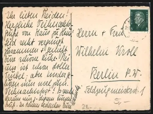 AK Bremen, Verschneites Rathaus