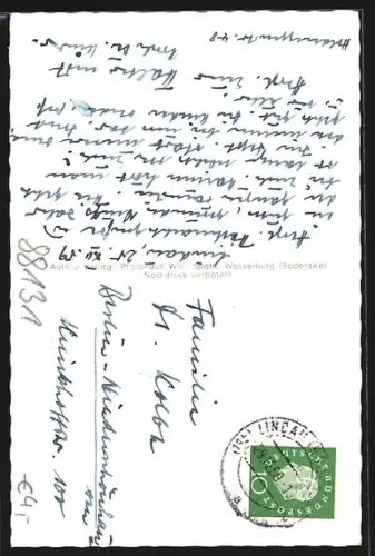 AK Lindau / Bodensee, Christbaum am Rathaus