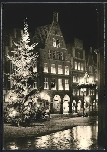 AK Münster /Westf., Weihnacht am Drubbel