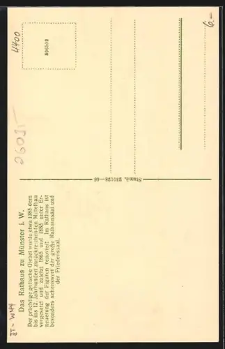 AK Münster i. W., Rathaus