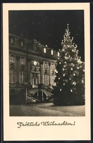 AK Bonn a. Rh., Altes Rathaus, Weihnachtsbaum