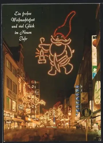 AK Essen / Ruhr, Weihnachtliche Beleuchtung in der Innenstadt