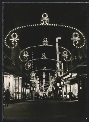 AK Essen / Ruhr, Lichtwochen in der Innenstadt, Langhardt, 1957