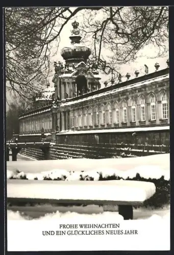 AK Dresden, Zwinger im Winter