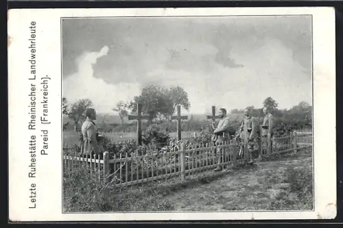 AK Pareid, Letzte Ruhestätte Rheinischer Landwehrleute