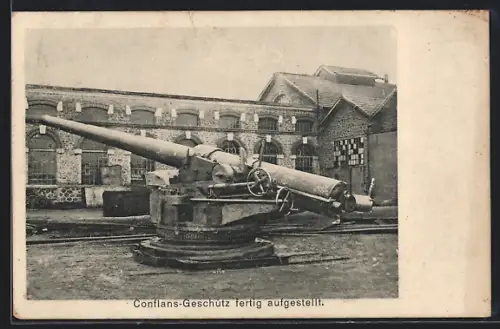 AK Conflans-Geschütz fertig aufgestellt