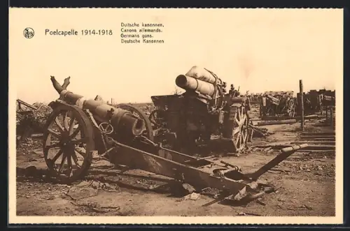 AK Poelcapelle, Deutsche Kanonen