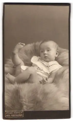 Fotografie Atelier Wertheim, Berlin, Rosenthalerstr., Erich Engel als Kleinkind