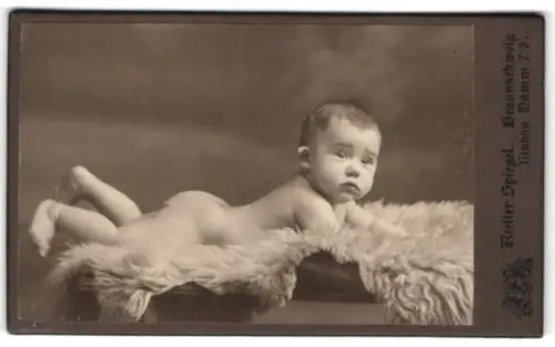 Fotografie Atelier Spiegel, Braunschweig, Neubau Damm 7-8, Porträt des Babys N. Nicolmann