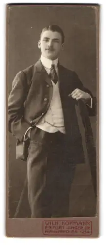 Fotografie Wilh. Hofmann, Erfurt, Anger 23, Porträt von Herrn Karl Trautmann