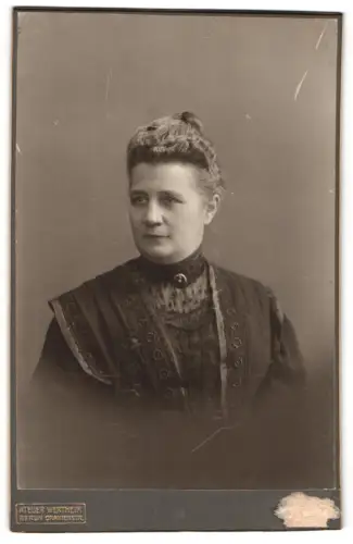 Fotografie Atelier Wertheim, Berlin, Oranienstr., Porträt einer Dame