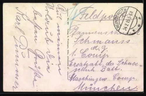 AK Cöln, Stapelhaus mit Strassenbahnen