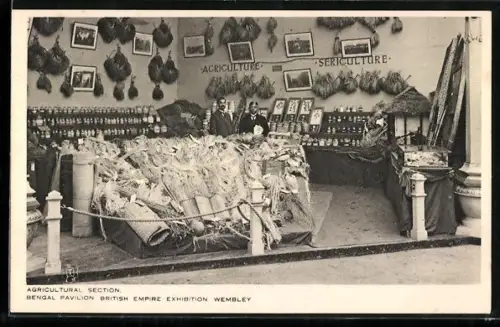 AK Wembley, British Empire Exhibition 1924, Agricultural Section, Bengal Pavilion