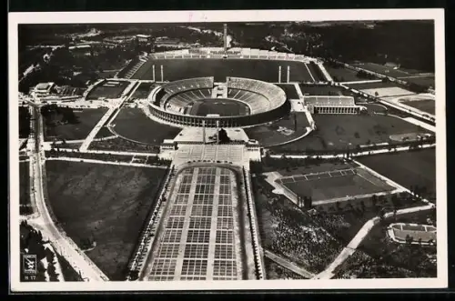 AK Berlin, Olympia 1936, Gesamtansicht des Reichssportfeldes