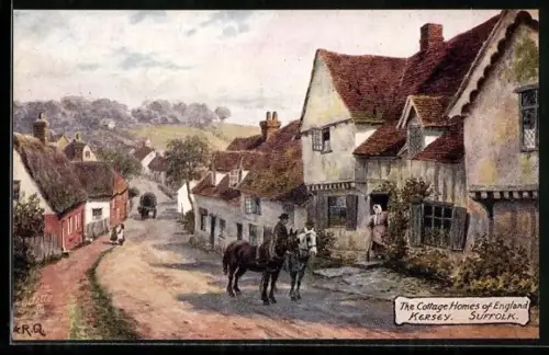 Künstler-AK Kersey, The Cottage Homes of England