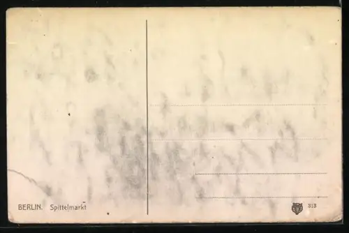 AK Berlin, Spittelmarkt mit Strassenbahn