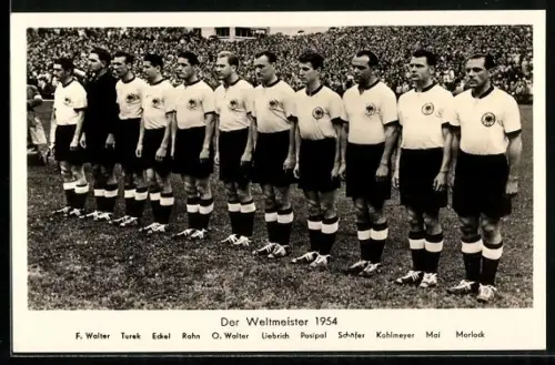 AK Deutsche Fussballnationalmannschaft 1954, Weltmeister