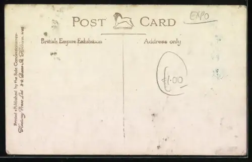 AK British Empire Exhibition, R.H.A. Searchlight Drive, Husar