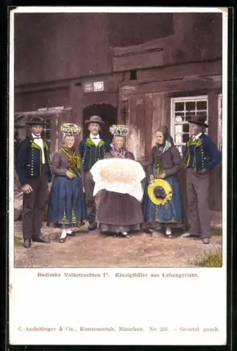 AK Badische Volkstrachten, Kinzigthäler aus Lehengericht