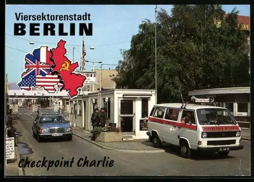 AK Berlin, Viersektorenstadt, Checkpoint Charlie