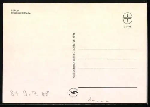 AK Berlin, Grenze am Checkpoint Charlie