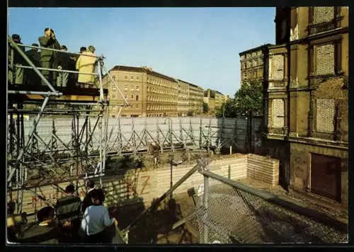 AK Berlin, Aussichtsturm in der Bernauer Strasse