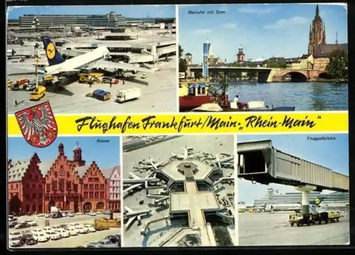 AK Frankfurt, Flughafen, Römer und Mainufer
