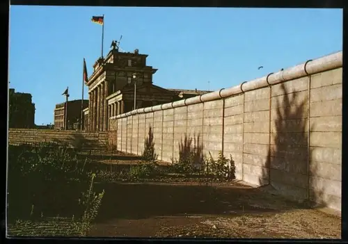 AK Berlin, Brandenburger Tor & Mauer