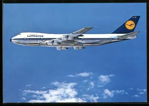 AK Lufthansa Boeing Jet 747, im Flug