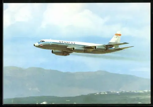 AK Flugzeug Convair CV 990 A Coronado der Spantax beim Start