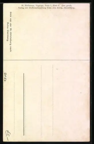 AK Rappoltsweiler, St. Ulrichsburg, Blick auf Ruine Giersberg