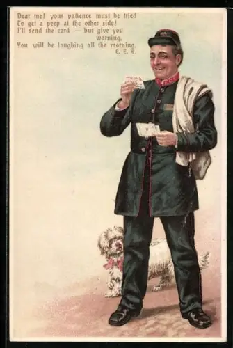 AK Briefträger liest eine Karte, Provoking!, That can`t be denied...