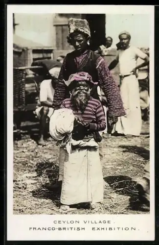 AK London, Franco-British Exhibition 1908, Ceylon Village