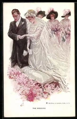 Künstler-AK Harrison Fisher: The Wedding, die Hochzeit