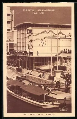 AK Paris, Exposition Internationale 1937, Pavillon de la Suisse